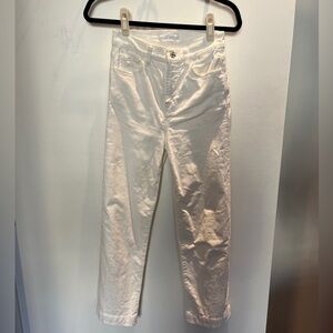7 For All Mankind White Corduroy Pants size 25
